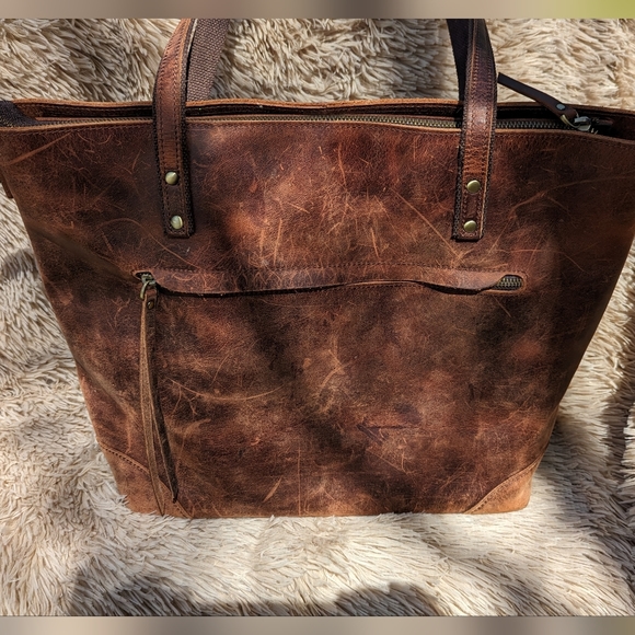 Leather Tote - Picture 3 of 14
